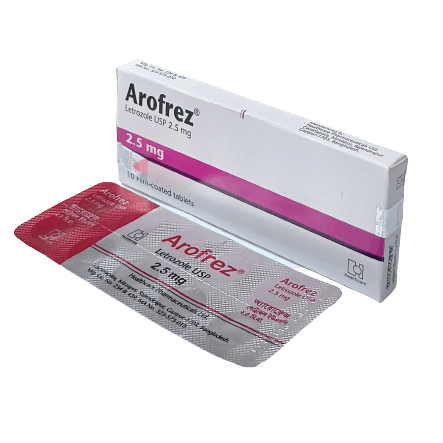 Pack Image: Arofrez 2.5 mg Tablet (1 x 10)