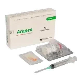 Pack Image: Aropen 500 mg Injection (500 mg vial)