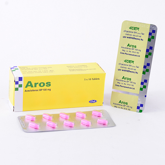 Pack Image: Aros 100 mg Tablet (5 x 10)