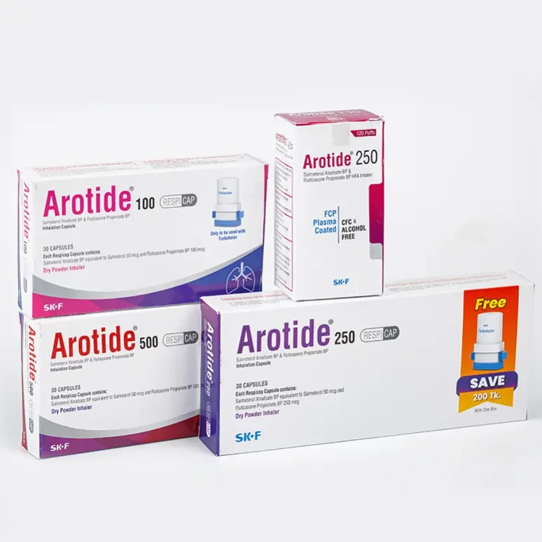 Pack Image: Arotide 50 mcg Inhalation Capsule (3 x 10)