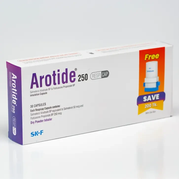 Pack Image: Arotide 50 mcg Inhalation Capsule (3 x 10)