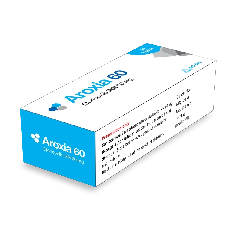 Pack Image: Aroxia 60 mg Tablet (3 x 10)