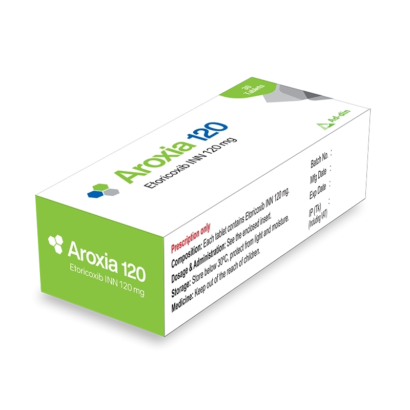 Pack Image: Aroxia 120 mg Tablet (2 x 10)