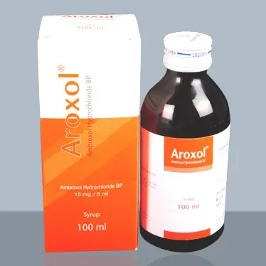 Pack Image: Aroxol 15 mg Syrup (100 ml bottle)