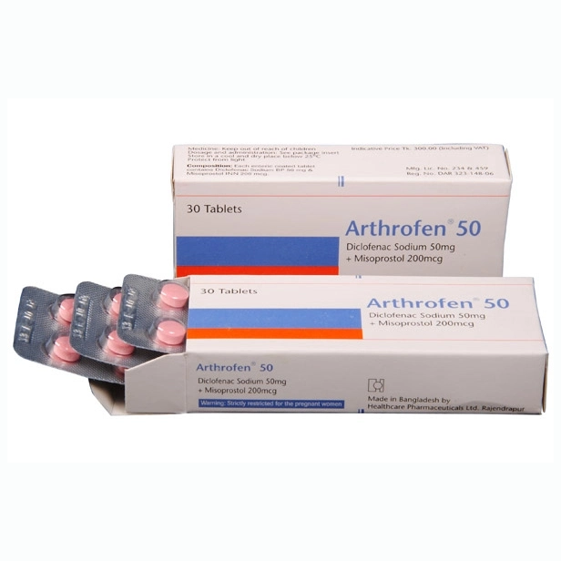Pack Image: Arthrofen 50 mg Tablet (3 x 10)