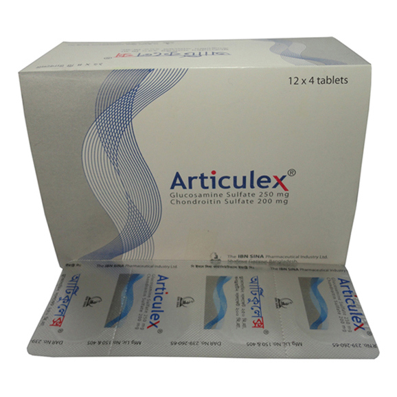 Pack Image: Articulex 250 mg Tablet (4 x 12)