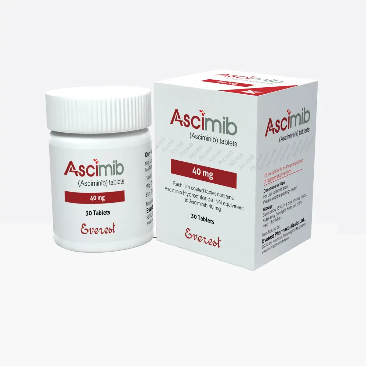 Pack Image: Ascimib 40 mg Tablet (1 x 30)