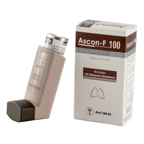 Pack Image: Ascon-F (100 mcg Inhaler (200 metered doses)