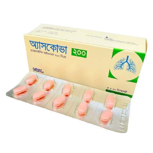 Pack Image: Ascova 200 mg Tablet (5 x 10)