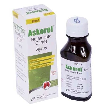 Pack Image: Askorel 7.5 mg Syrup (100 ml bottle)