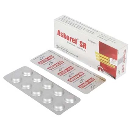 Pack Image: Askorel SR 50 mg Tablet (3 x 10)