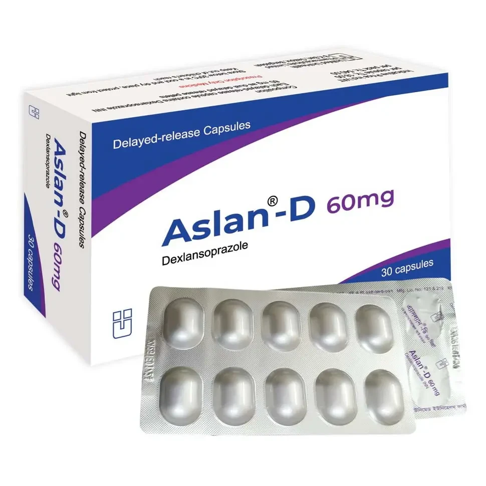 Pack Image: Aslan-D 60 mg Capsule (3 x 10)
