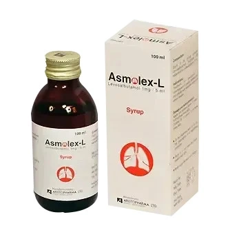 Pack Image: Asmolex-L 1 mg Syrup (100 ml bottle)