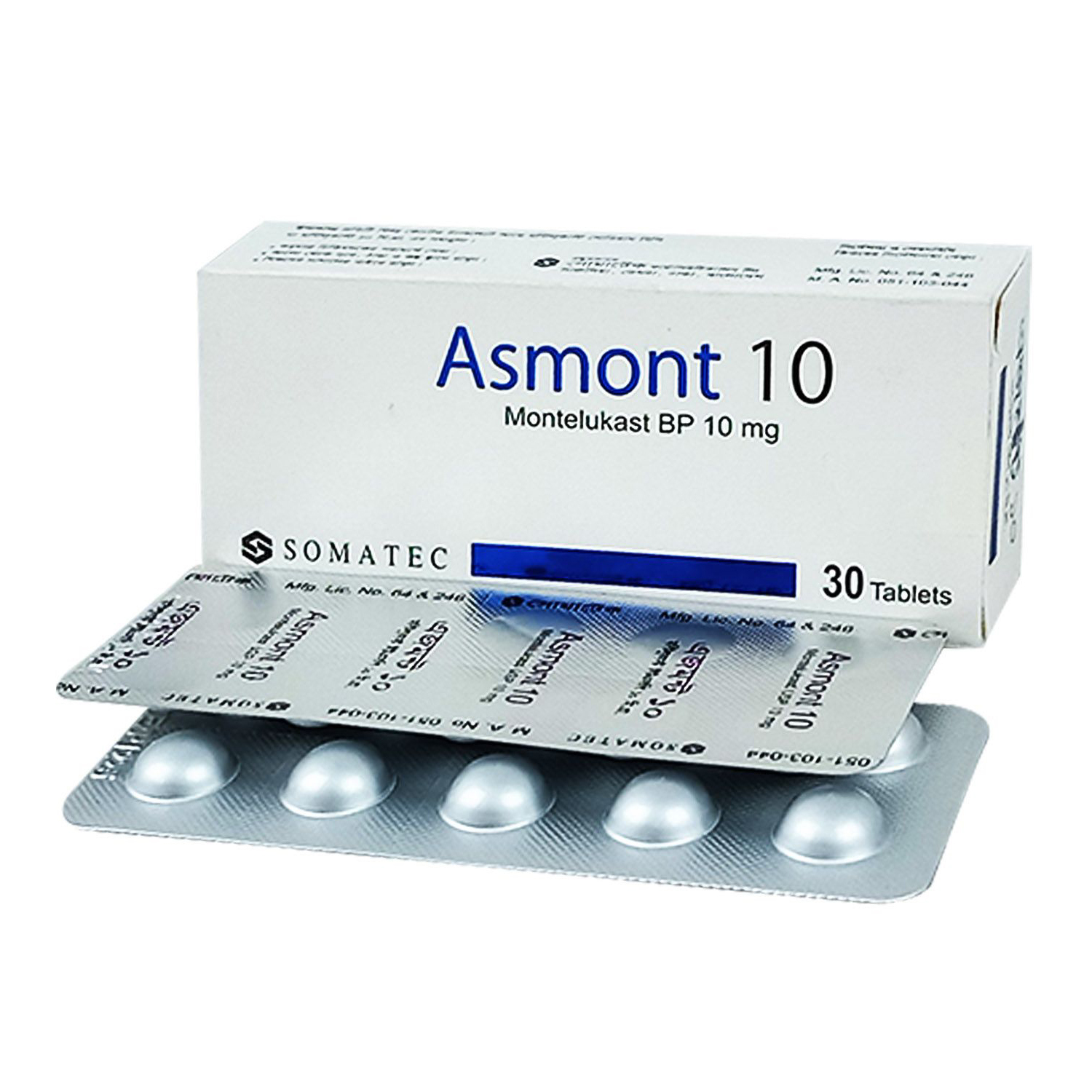 Pack Image: Asmont 10 mg Tablet (3 x 10)