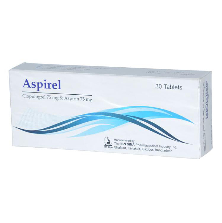 Pack Image: Aspirel 75 mg Tablet (3 x 10)