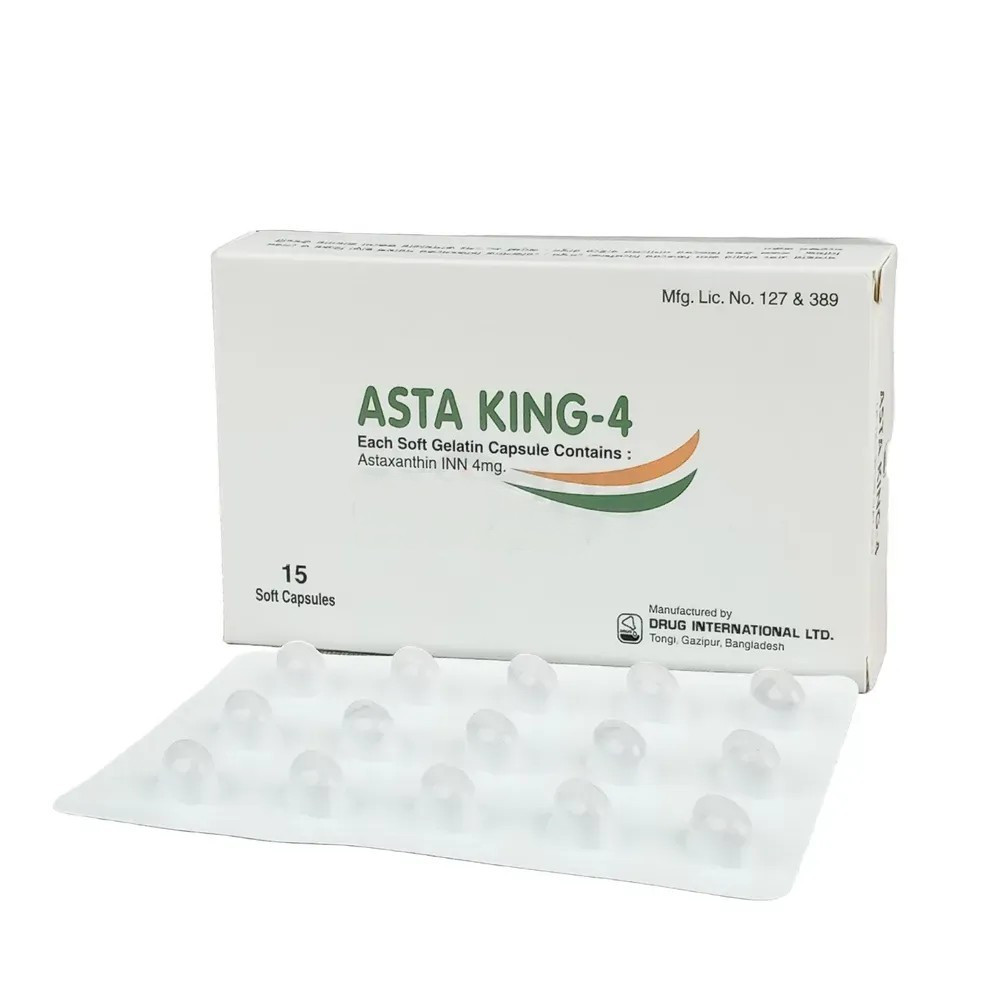 Pack Image: Asta King 4 mg Capsule (1 x 15)