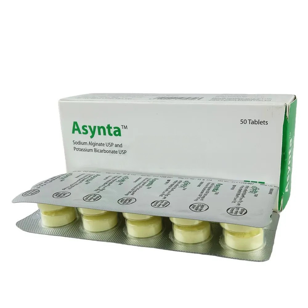 Pack Image: Asynta 500 mg Chewable Tablet (5 x 10)