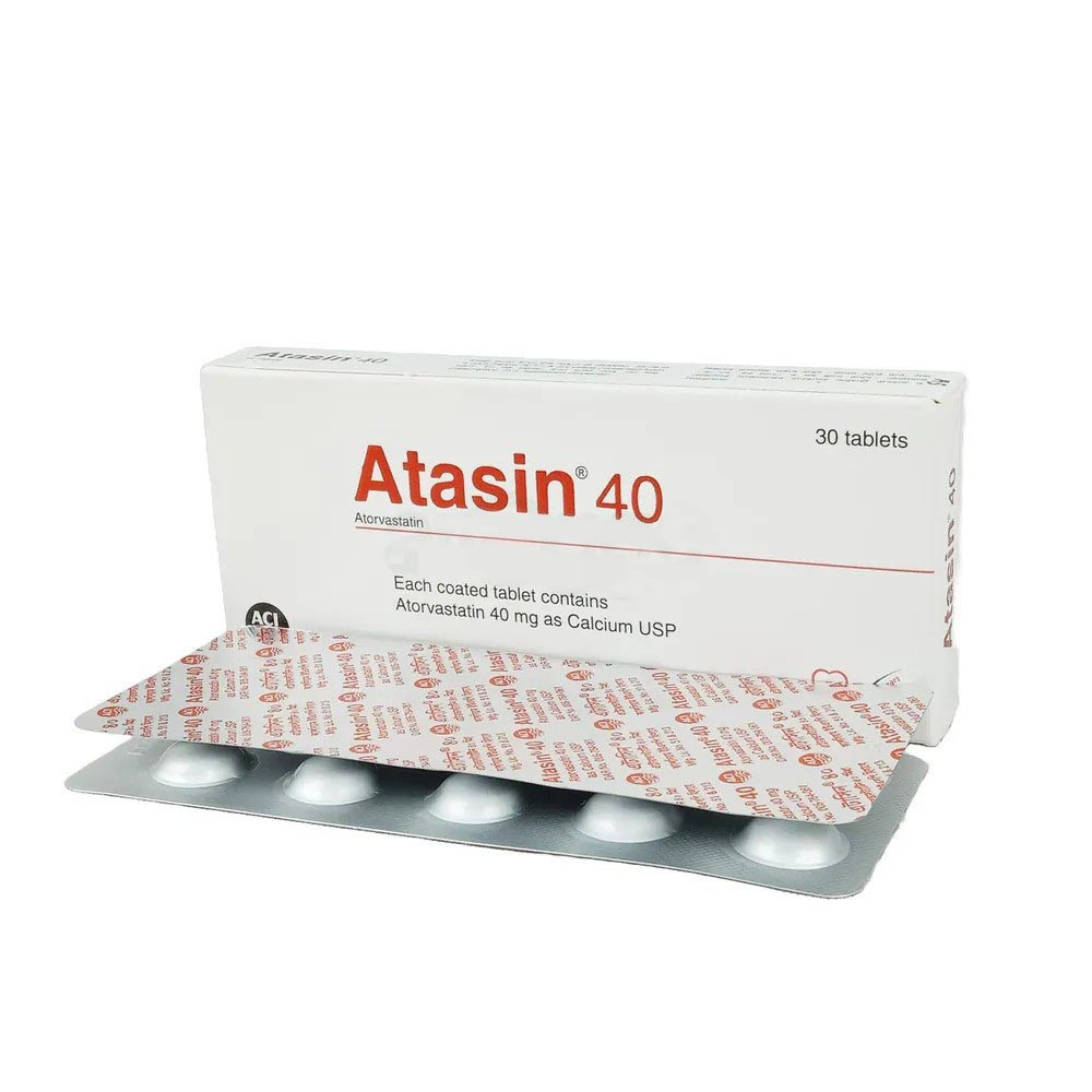 Pack Image: Atasin 40 mg Tablet (3 x 10)