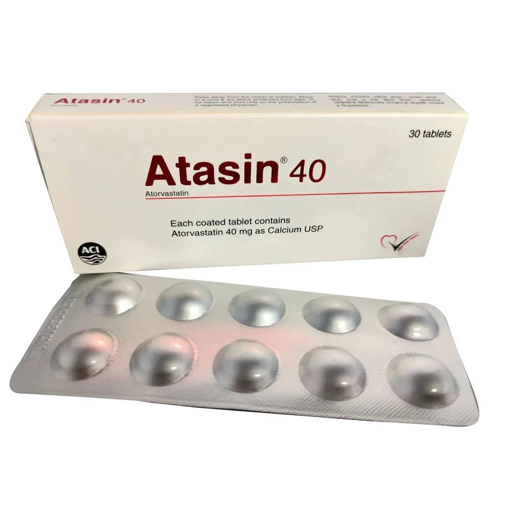Pack Image: Atasin 40 mg Tablet (3 x 10)