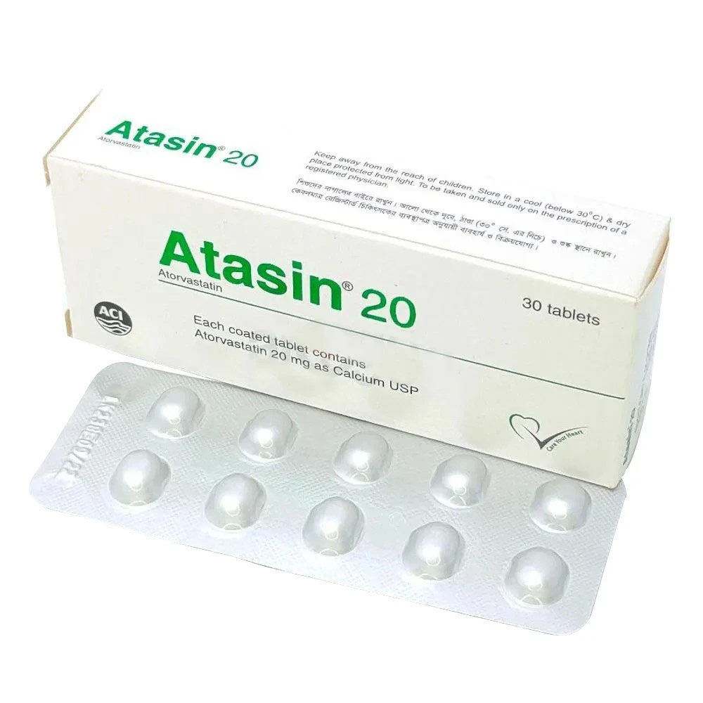 Pack Image: Atasin 20 mg Tablet (3 x 10)