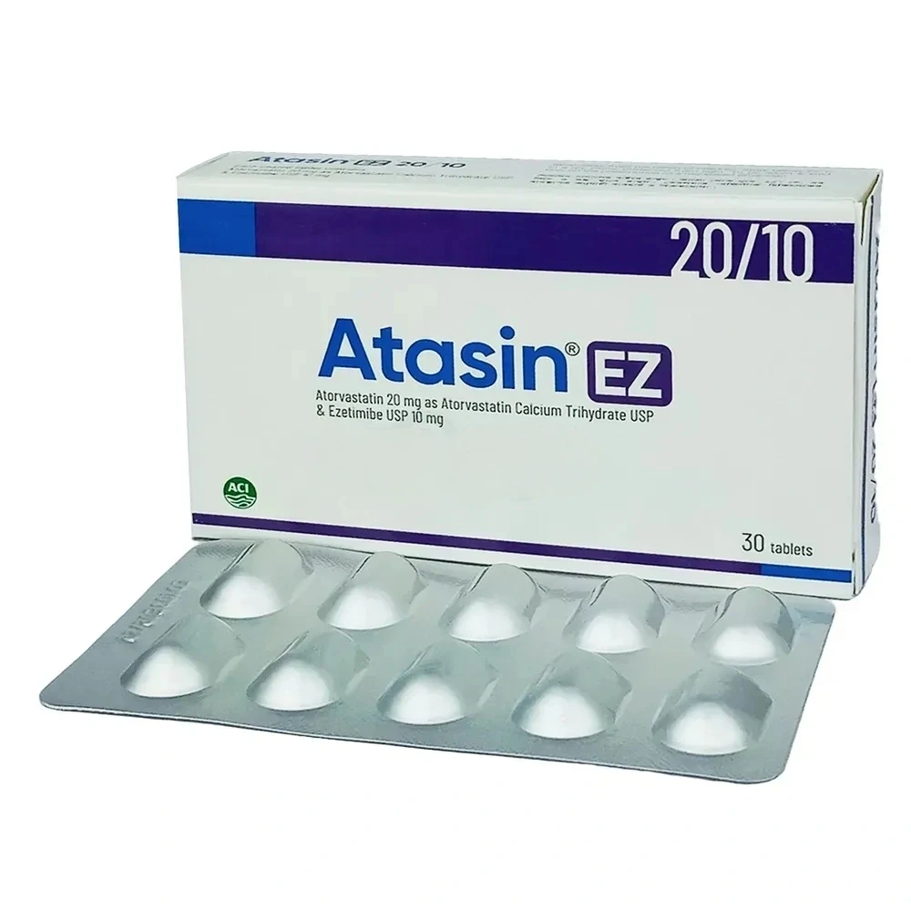 Pack Image: Atasin EZ 20 mg Tablet (3 x 10)