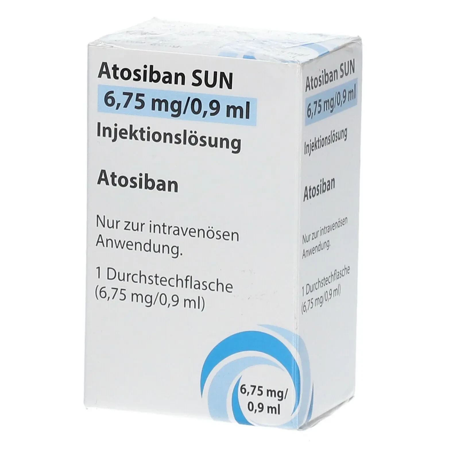 Pack Image: Atosiban Sun 6.75 mg Injection (0.9 ml vial)