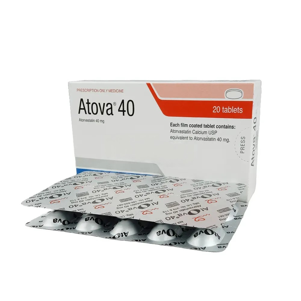 Pack Image: Atova 40 mg Tablet (2 x 10)