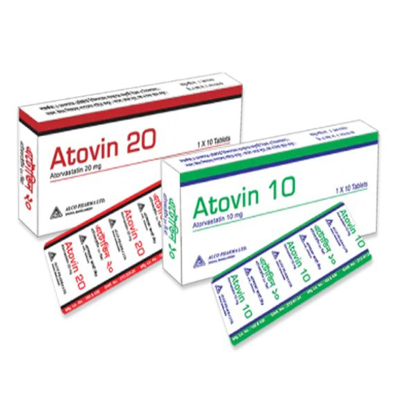 Pack Image: Atovin 20 mg Tablet (1 x 10)