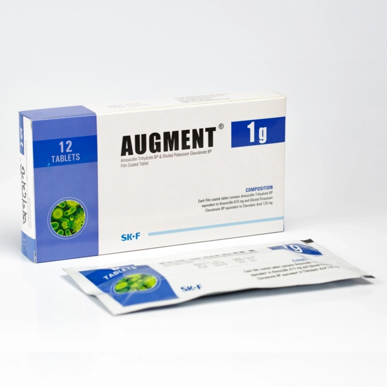 Pack Image: Augment 875 mg Tablet (2 x 6)