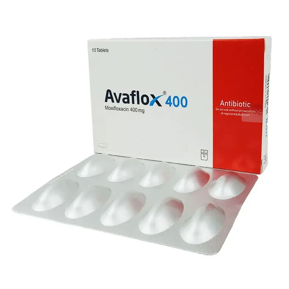 Pack Image: Avaflox 400 mg Tablet (1 x 10)