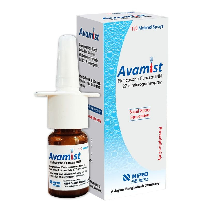 Pack Image: Avamist 27.5 mcg Nasal Spray (120 metered sprays)