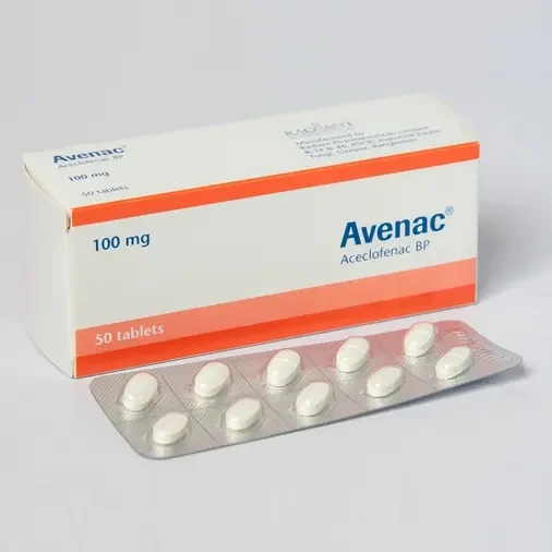 Pack Image: Avenac 100 mg Tablet (5 x 10)