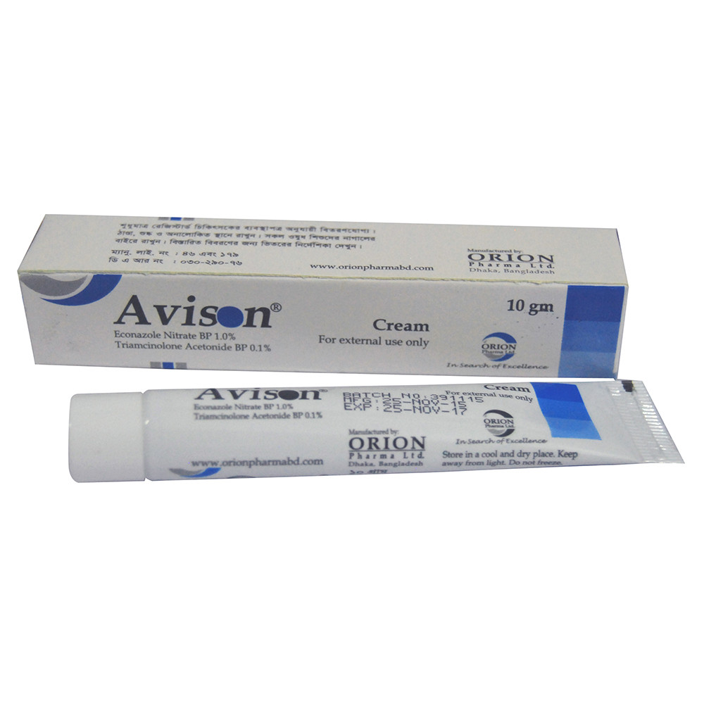 Pack Image: Avison 1% 0.1% Cream (10 gm tube)