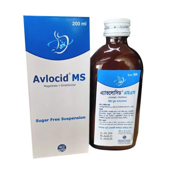 Pack Image: Avlocid MS (480 mg Suspension (200 ml bottle)