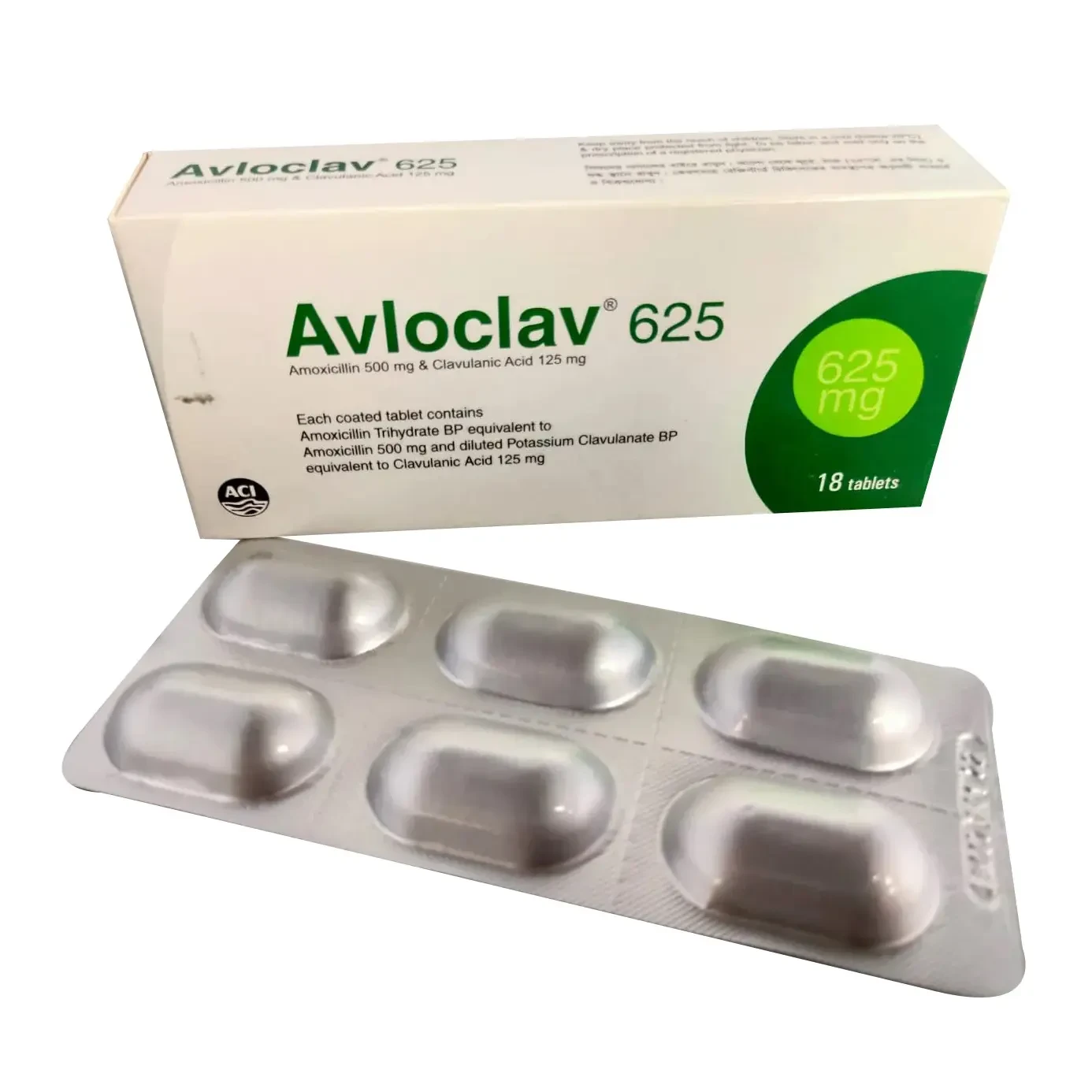Pack Image: Avloclav 500 mg Tablet (4 x 6)
