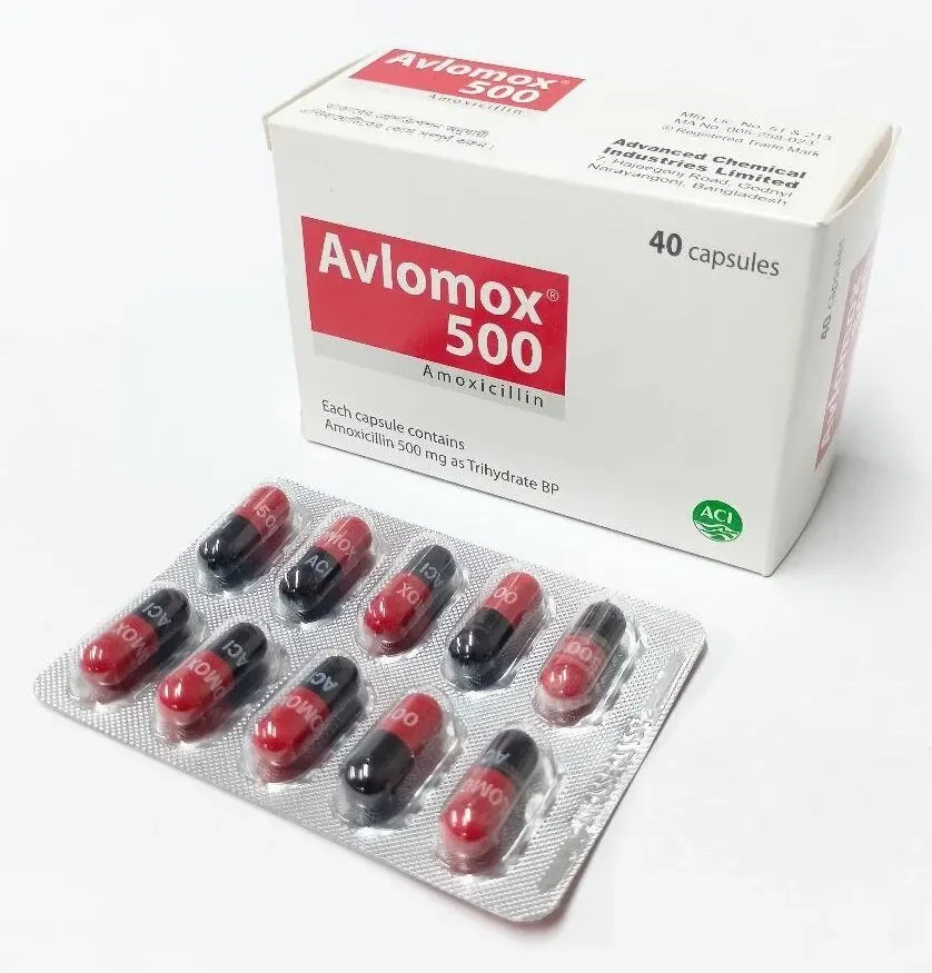 Pack Image: Avlomox 500 mg Capsule (4 x 10)