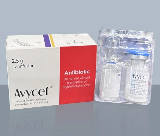 Pack Image: Avycef (2 gm Injection (2.5 gm vial)
