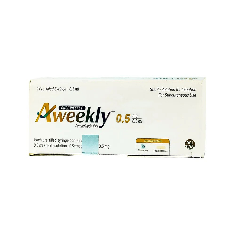 Pack Image: Aweekly 0.5 mg Injection (0.5 mg pre-filled syringe)