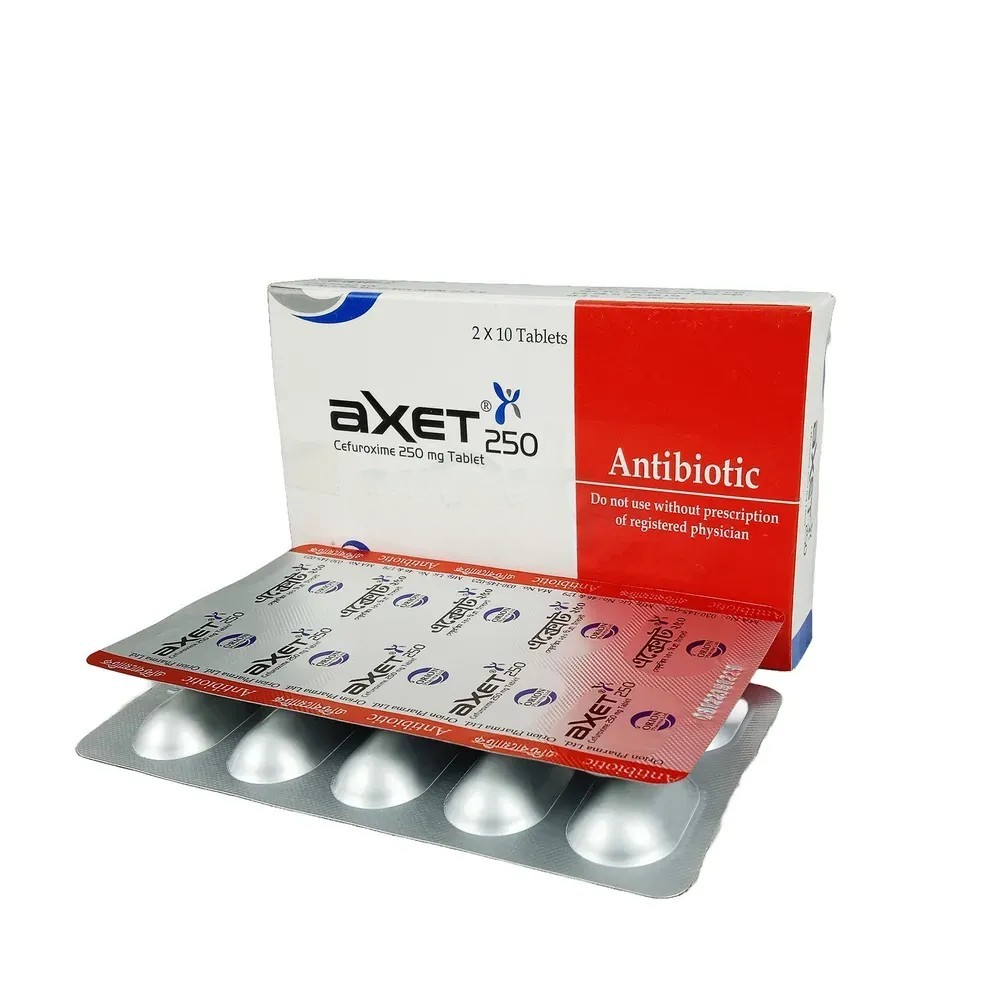 Pack Image: Axet 250 mg Tablet (2 x 10)