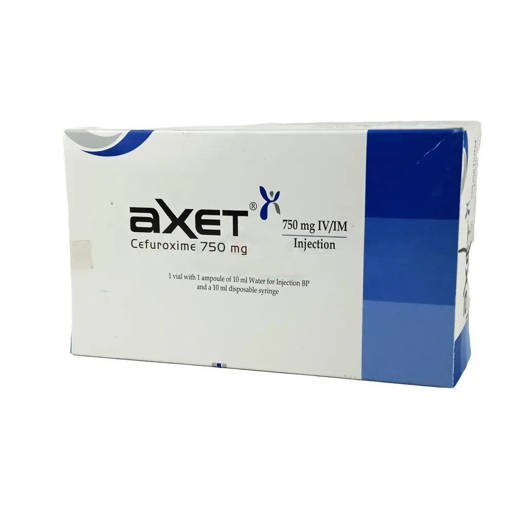 Pack Image: Axet 750 mg Injection (750 mg vial)