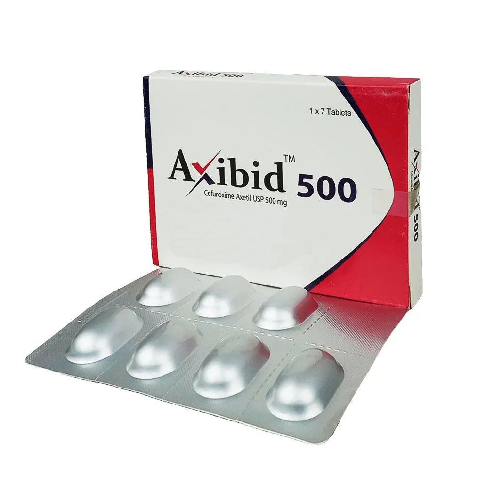 Pack Image: Axibid 500 mg Tablet (1 x 7)