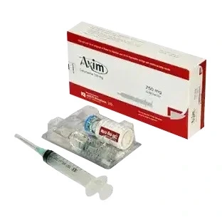 Pack Image: Axim 750 mg Injection (750 mg vial)