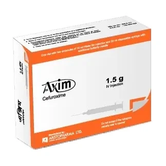 Pack Image: Axim 1.5 gm Injection (1.5 gm vial)