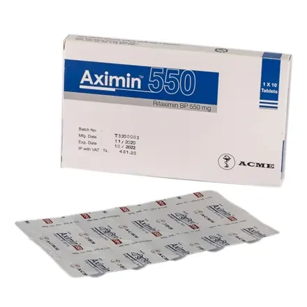 Pack Image: Aximin 550 mg Tablet (1 x 10)