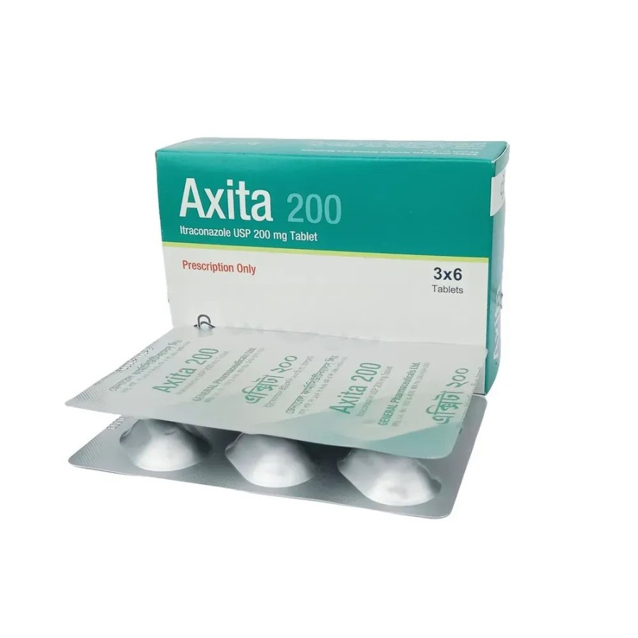 Pack Image: Axita 200 mg Tablet (3 x 6)