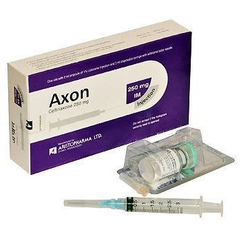 Pack Image: Axon 250 mg Injection (250 mg vial)