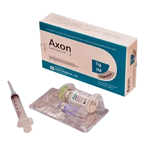 Pack Image: Axon 1 gm Injection (1 gm vial)