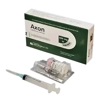 Pack Image: Axon 500 mg Injection (500 mg vial)