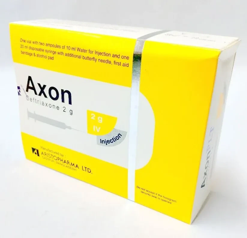 Pack Image: Axon 2 gm Injection (2 gm vial)
