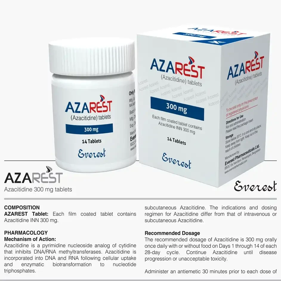 Pack Image: Azarest 300 mg Tablet (1 x 14)